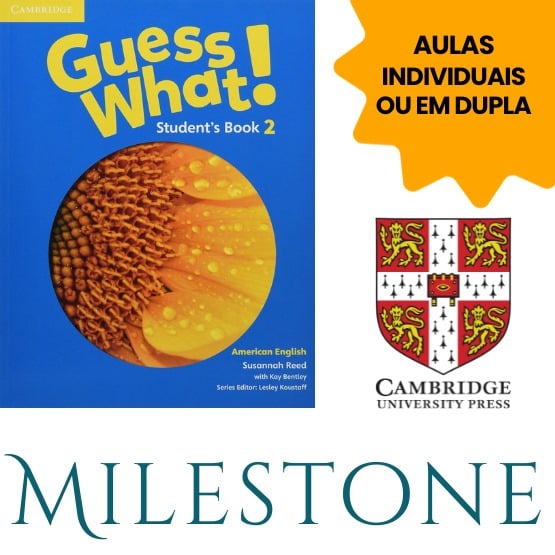 Curso de Inglês GUESS WHAT! - Aulas individuais  ou em Dupla